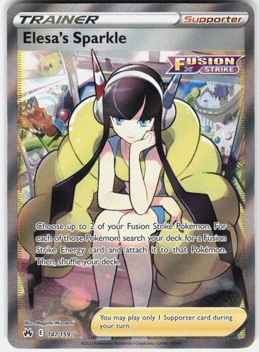 Pokemon Elesa's Sparkle 147/159 Ultra Rare Crown Zenith Pokemon Near Mint