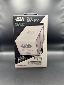 Gamegenic Star Wars Unlimited Double Deck Pod White New