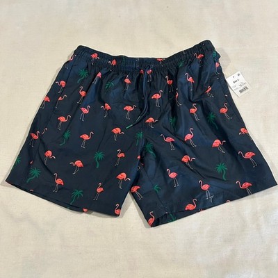 Anko Navy Blue Flamingo Board Shorts  Men's  Size L Brand New