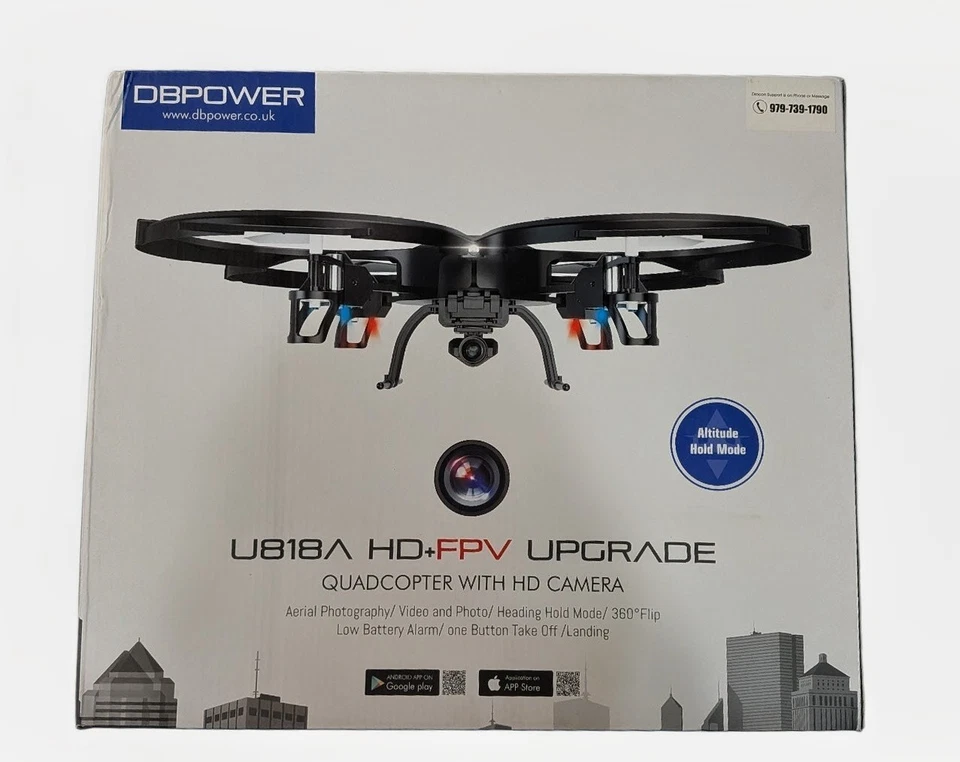 DBPower U818A HD+FPV HD Camera QUADCOPTER Drone - Image 2 of 2