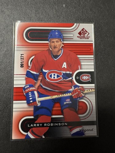 2022-23 SP Game Used Larry Robinson Red #091/271 Canadiens