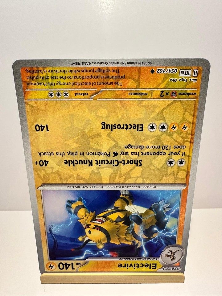 Electivire 054/162 Uncommon Temporal Forces Pokemon Reverse Holo Near ...