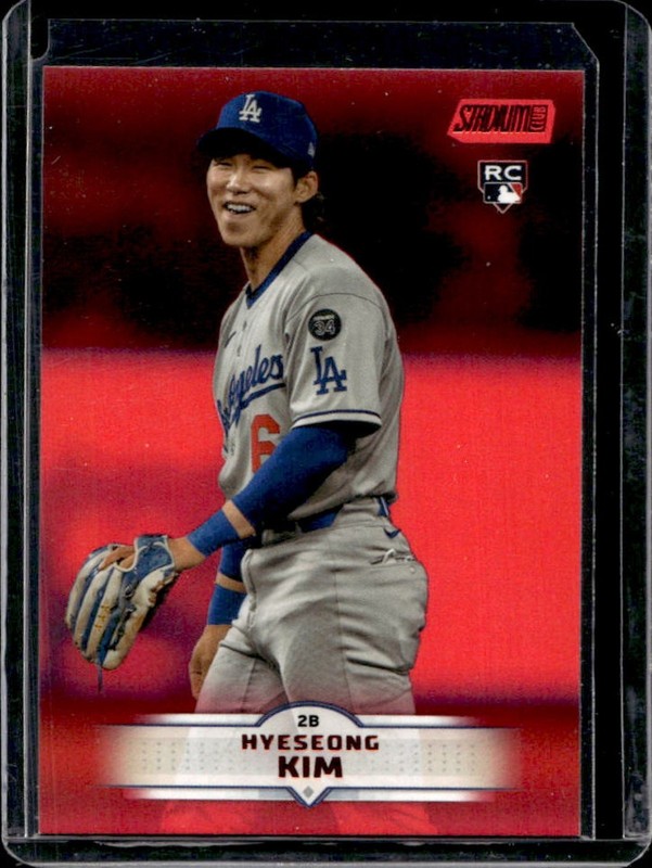 2025 Topps Stadium Club Hyeseong Kim RC Red Foil Rookie #200 Dodgers