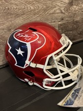 Houston Texans Mario Williams Autographed Full Size Replica Helmet W/ Picture