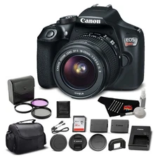 Canon EOS Rebel T6 DSLR Camera Bundle w/EF-S 18-55mm f/3.5-5.6 is II Lens with
