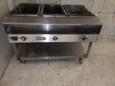 Vollrath ServeWell Electric Steam Table w/ Cutting Board & Casters Local Pickup