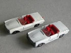 Vintage Matchbox Lesney No.27 Mercedes 230SL x 2 Regular Wheels and Superfast