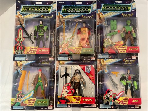 Vintage 1996 Highlander The Animated Series Figures Complete Set of 6 Prime Time