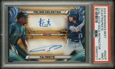2024 Bowman's Best Felnin Celesten & Tai Peete Dual Auto Gold DA-CP /50 Mariners