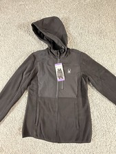 NWT Spyder Women's XS Core Sweater Full Zip Fleece Lined X-Small Black