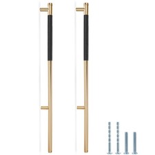 Knurled Cabinet Pulls 2 Pack, 16 Inch Long Cabinet Handles Metal Door Pulls, ...