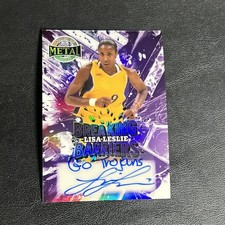 2025 Leaf Women Of Sport Lisa Leslie Purple Auto /4 USC Go Trojans 