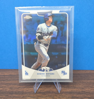 Topps 2024 50/50 Shohei Ohtani Los Angeles Dodgers #29 Chrome Blue 135/150