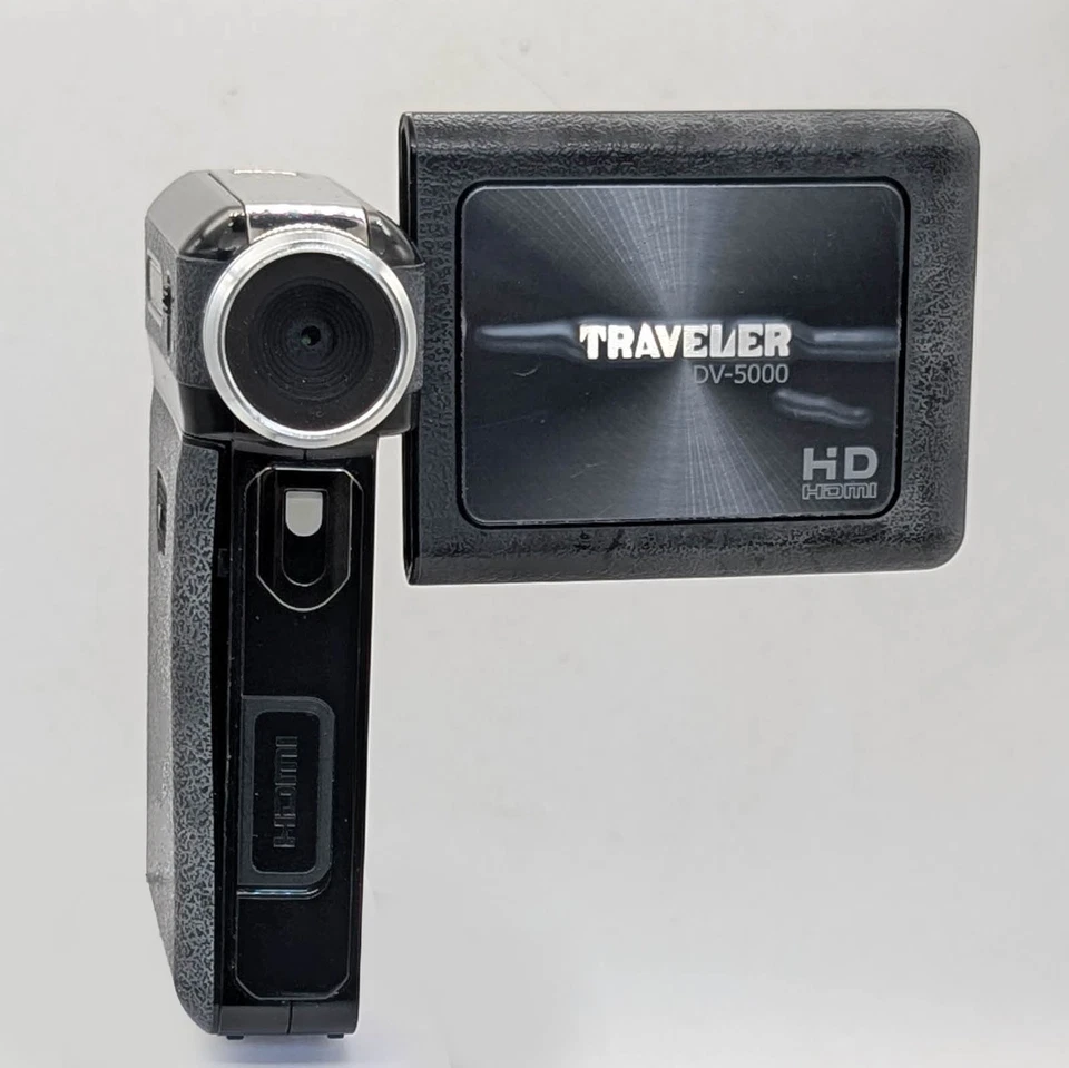 Traveler DV-5000 HD Compact Digital Video Camera 5MP 8x Digital Zoom Untested - Image 3 of 4