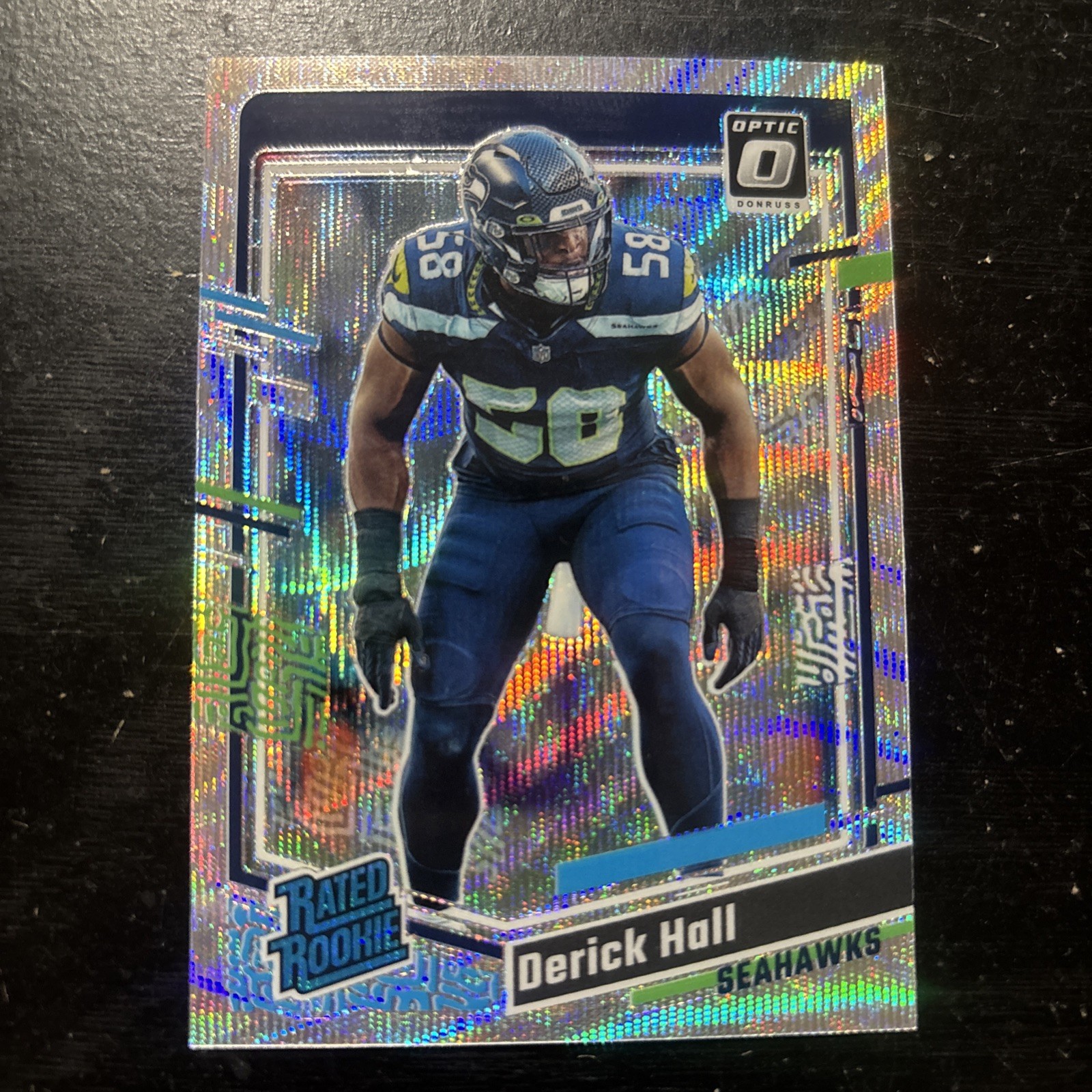 Derick Hall Panini Donruss Optic #291 Wave