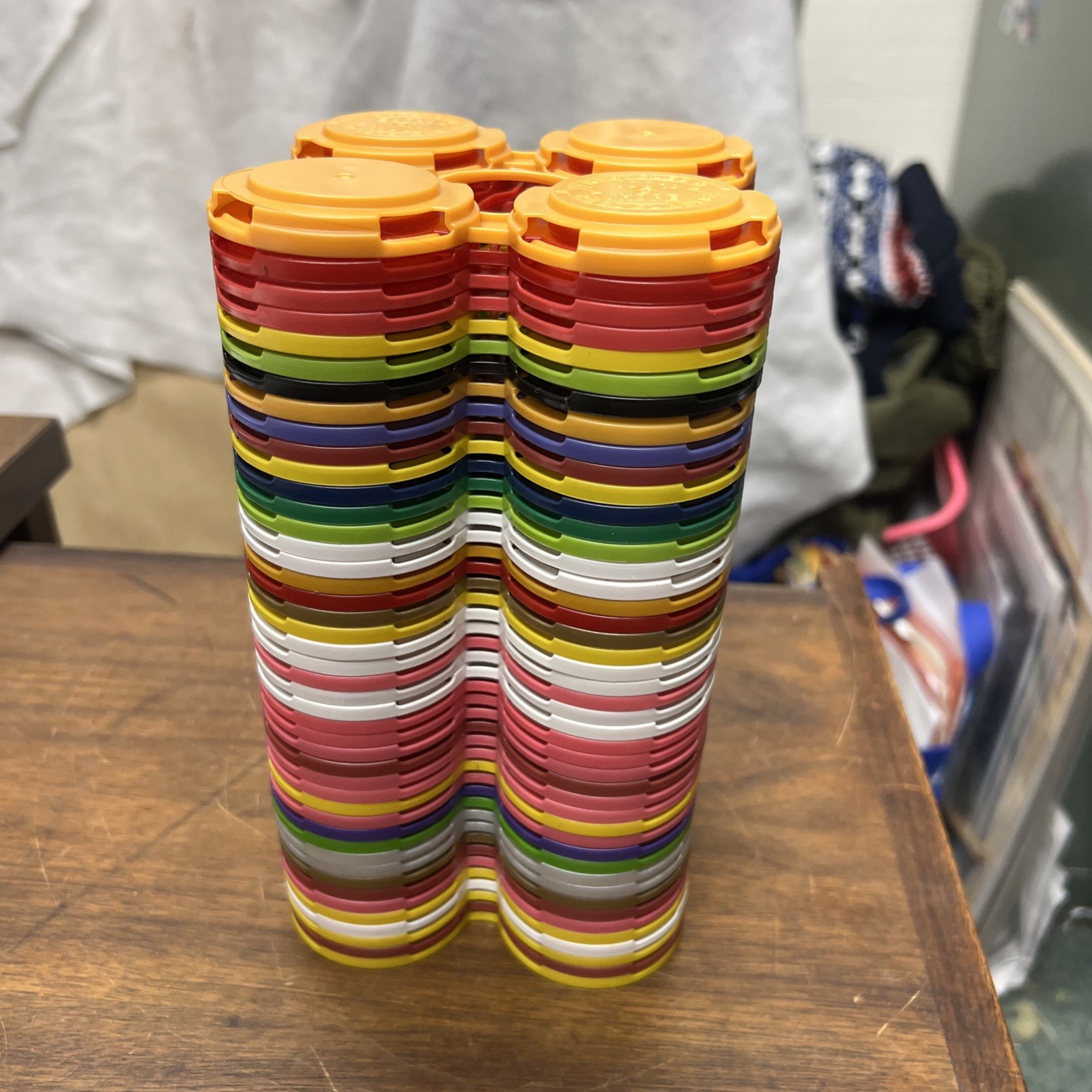 45 PakTech 4-Pack Beer Soda Can Holder Snap Top Plastic 4 Pack Mixed Colors