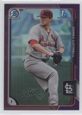 2015 Bowman Chrome Prospects Purple Refractor 17/250 Corey Littrell #BCP53 0c2