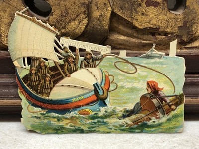 Royal National Lifeboat Institution Die Cut Scrap by Raphael Tuck & Sons #643 L7