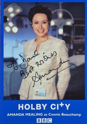 Amanda Mealing Holby City personalisiert/signiert Autogramm Bild 10x15cm
