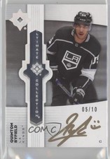 2022 Ultimate Collection Emblems Platinum 5/10 Quinton Byfield #UE-QB Auto 1s7i
