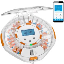 TimelyMed Dispenser with Alarm - WiFi App Monitoring - 28-Day Automatic Medic...