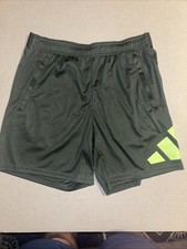 Adidas Men's Medium 7" Train Essentials Big Logo Training Shorts Green IB8123 M
