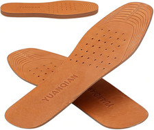 Genuine Leather Shoe Insoles, Absorbent Ultra Thin Pigskin Leather Insoles Break