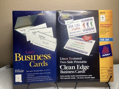 Avery Ink Jet Printable Business Cards #8873 & #5371