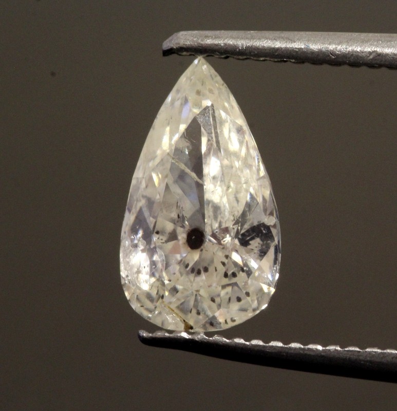 Natural loose 1.01ct I2 K pear fancy cut diamond 9.15 X 5.41 X 3.01MM estate