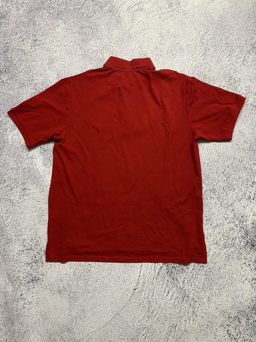 90s ビンテージ イブサンローラン ポロシャツ Lサイズ レッド Vintage Yves Saint Laurent YSL Red Short Sleeve Designer