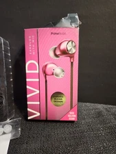 New Vivid Prime Audio Ear Buds With Mic Open Box