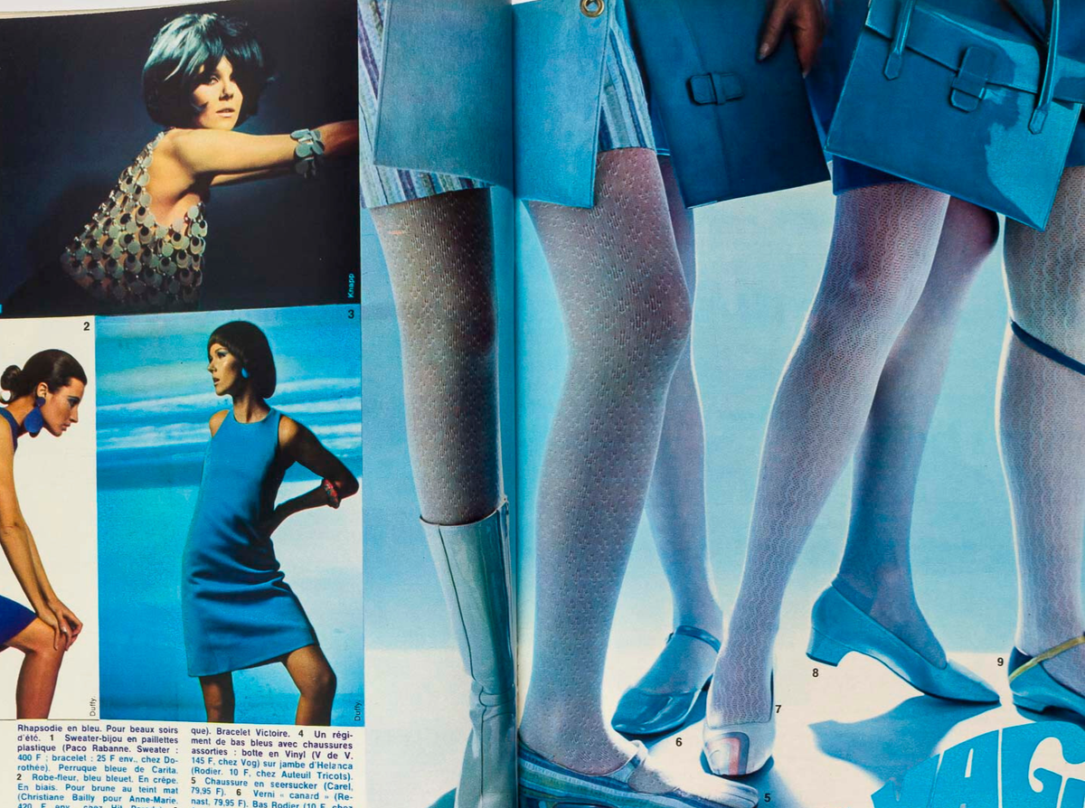 Nicole de Lamarge BLUE WAVE Duffy FRENCH ELLE magazine May 1966