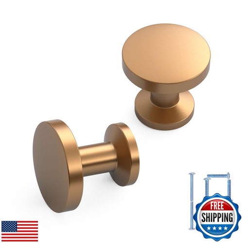 FILTA Champagne Bronze Cabinet Knobs,10 Pack Single Hole Drawer Pulls