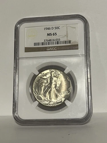 1946-D Walking Liberty Half Dollar MS65 NGC
