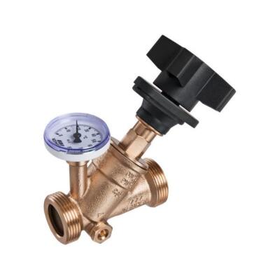 KEMPER MULTI-FIX-PLUS Regulierventil manuell, m. Entlst., m. Therm., AG, DN25