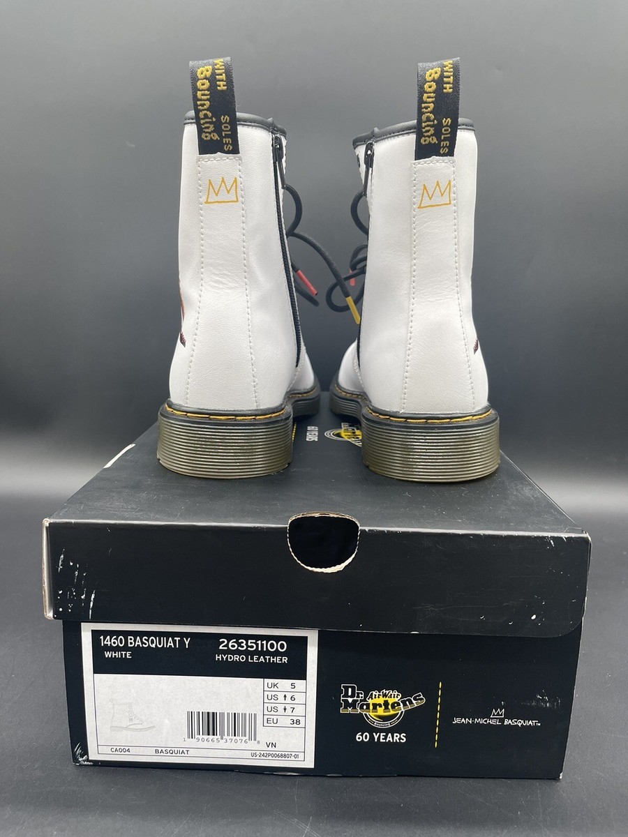 RARE Dr. Martens 1460 LIMITED Jean-Michel Basquiat White Dinosaur