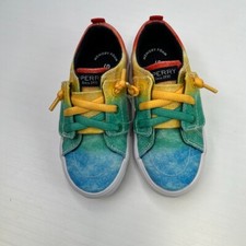 Sperry Shoe Girl 7 Toddler Crest Vibe Jr Rainbow Strap Sneaker Run Party Core Ex
