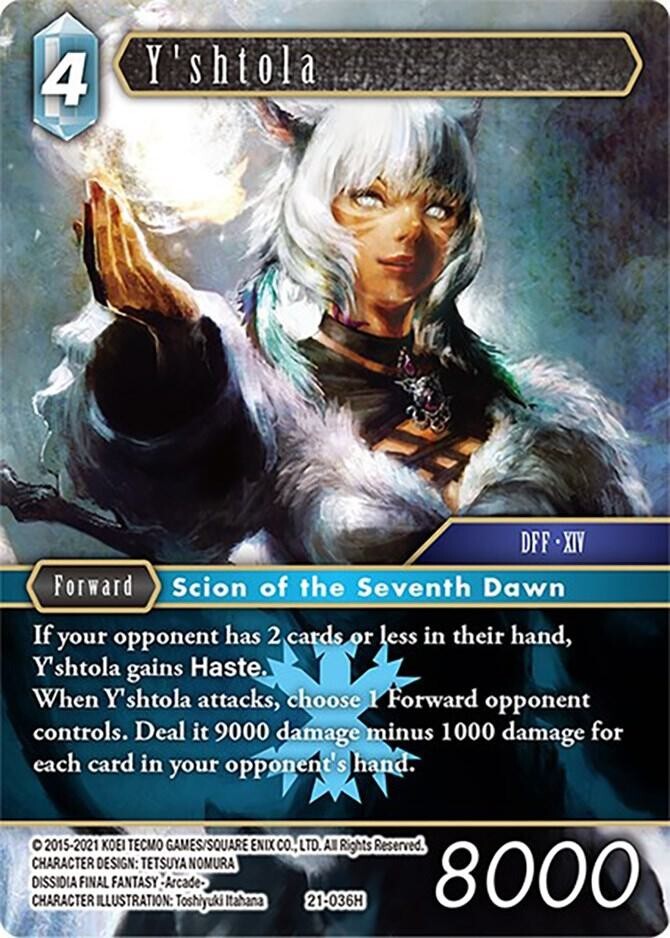 FFTCG Y'shtola 5-068L 英語版 3枚セット Y'shtola - 21-036H NM - Final Fantasy | eBay