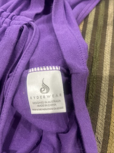 RYDERWEAR X LAUREN SIMPSON PURPLE DRAWSTING TOP SZ L (ACC96 - Picture 5 of 9