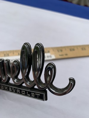1974 1975 Chevrolet Chevelle Script Emblem Badge OEM 9728248 for 