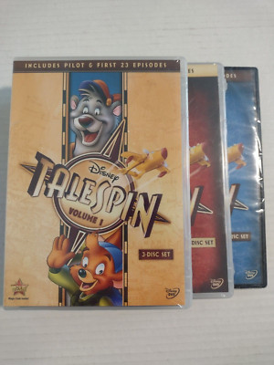 Disney Channel Cartoon Talespin Complete Series DVD Set Lot Vol. 1 2 3
