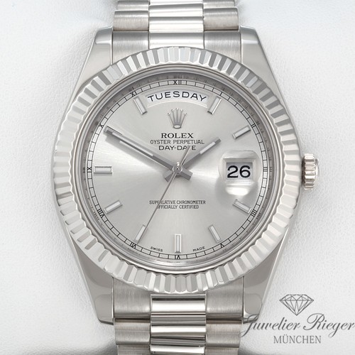 rolex day date ii 218239 weissgold 750 automatik 41 mm daydate 2