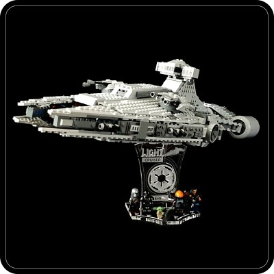 Aufsteller 3D abgewinkelt + Schlitze für Lego 75315 - Imperial Light Cruiser (A1078)