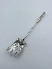 Gorham Antique Isis Pattern Sterling Silver Egyptian Revival Terrapin Fork 6 1/4