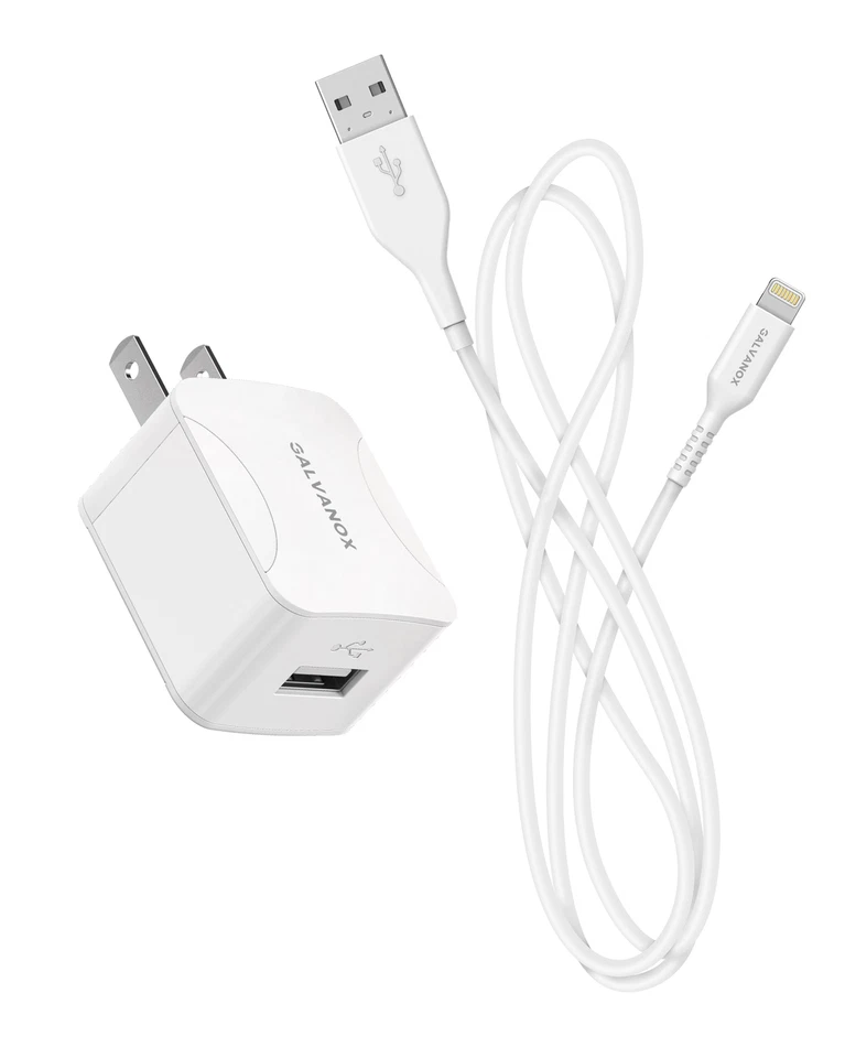 Cargador iPhone Enchufe de Pared MFi Apple Lightning a Cable USB Cable de Carga Adaptador Foto 4 de 4