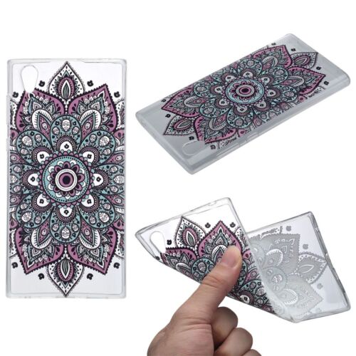 Funda protectora de henna para Sony Xperia XA2 de silicona parachoques tatuaje colorido nuevo - Imagen 1 de 5