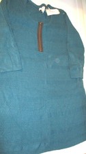 NWT STYLE&CO 1/4 ZIP SWEATER DRESS DARK TEAL MEDIUM