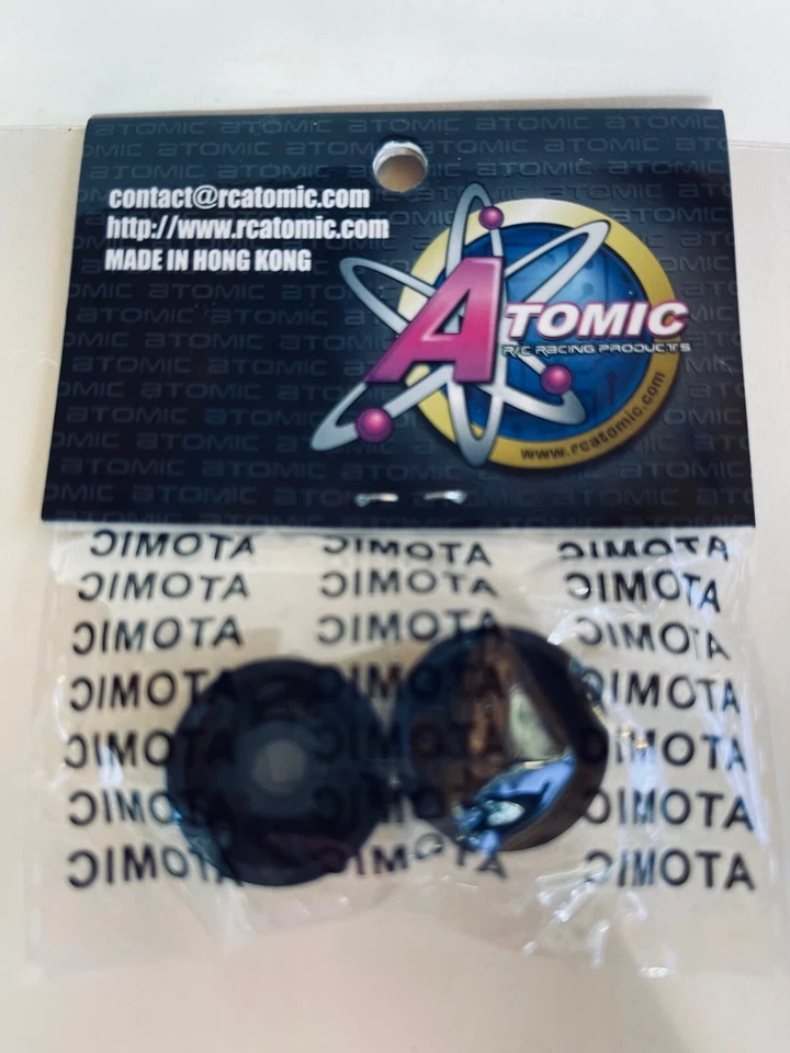 Atomic For Kyosho MINI-Z AR-112 Dish Type Wheel Front (0 offset) Black - Image 2 of 2