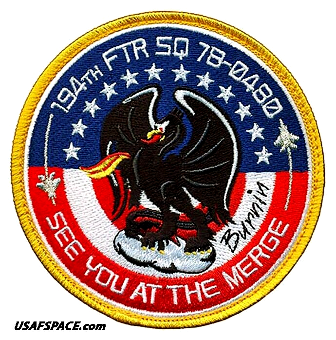 USAF 194th FIGHTER SQ -194 FS- F-15 -78-0480- CA ANGB-Fresno