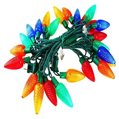 Colored C9 Outdoor Christmas Lights Stringcommercial Gradeborita Steadyon 17ft